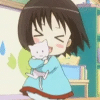 Cute anime hug - GIFs - Imgur